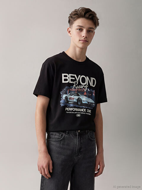 LCW Kids Erkek Çocuk Baskılı Tişört