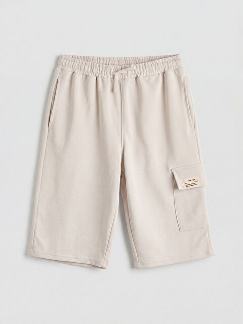 LCW Kids Beli Lastikli Erkek Çocuk Kargo Şort - S6BC65Z4-ZAK
