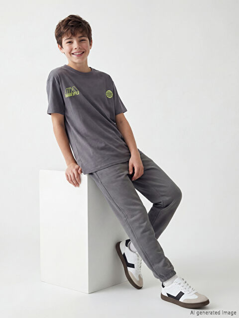 LCW Kids Beli Lastikli Erkek Çocuk Jogger Eşofman Altı - S6BC70Z4-R2H