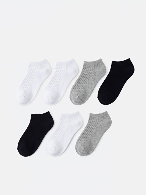 LCW Kids Erkek Çocuk Patik Çorap 7'li - S6BC99Z4-K00