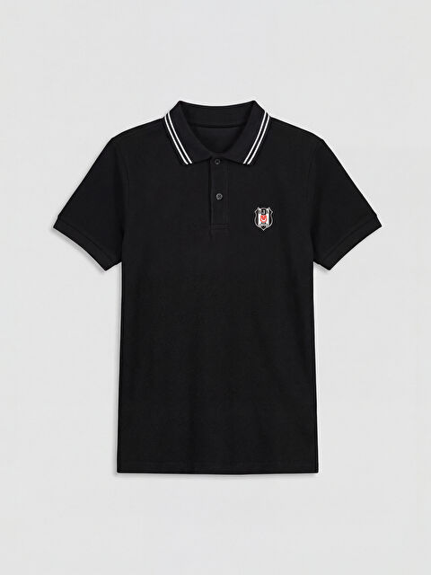 LCW Kids Beşiktaş Baskılı Erkek Çocuk Polo Yaka Tişört - S6BD71Z4-CVL