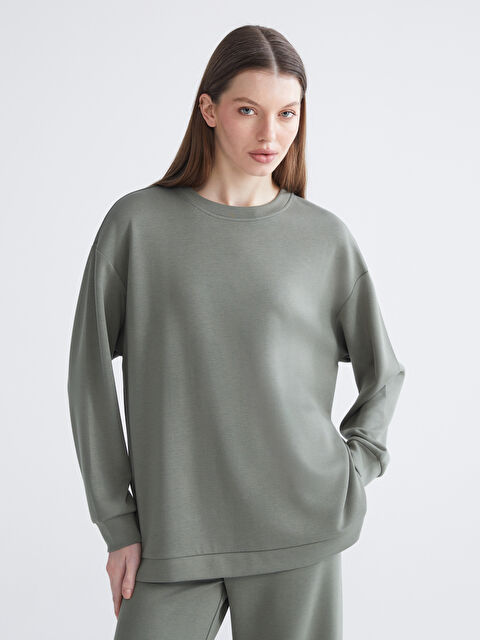 LCWAIKIKI Classic Soft Touch Oversized Women's Sweatshirt - S6BD72Z8-GZA