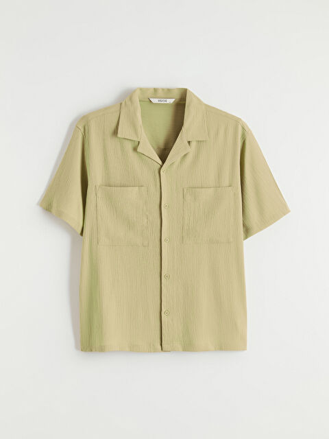 XSIDE Regular Fit Camp Collar Men's Shirt - S6BD78Z8-GFJ