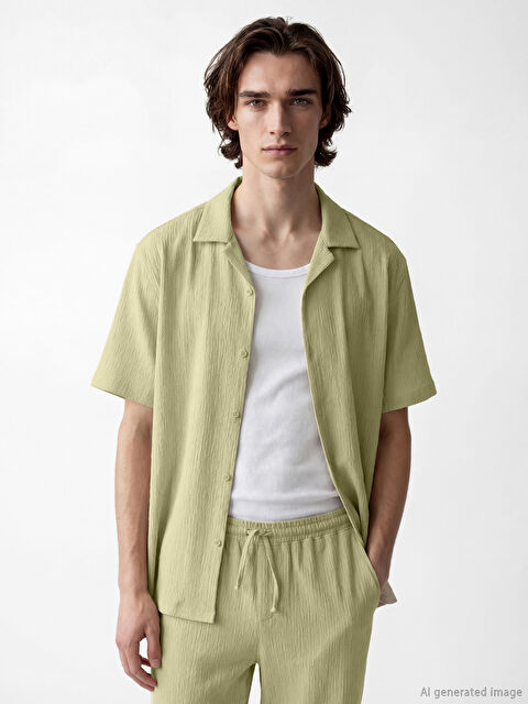 XSIDE Regular Fit Resort Yaka Erkek Gömlek