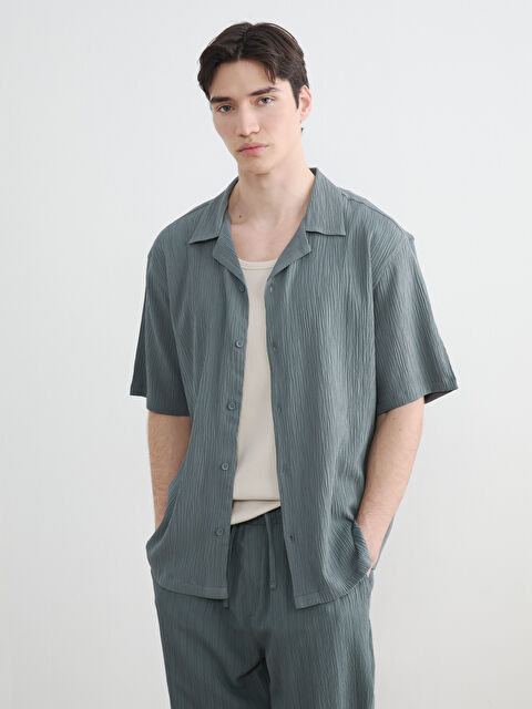 XSIDE Regular Fit Resort Yaka Erkek Gömlek