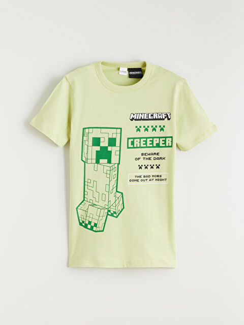 LCW Kids Minecraft Print T-Shirt for Boys - S6BD99Z4-FZ0
