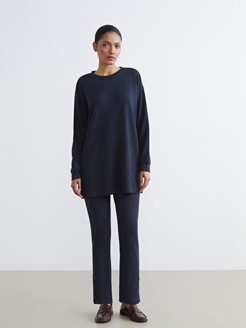 LCWAIKIKI Classic Beli Lastikli Soft Touch Kadın Eşofman Altı - S6BE19Z8-HRZ