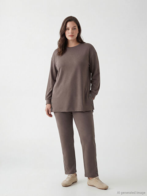 LCW EVERYDAY Beli Lastikli Soft Touch Kadın Eşofman Altı