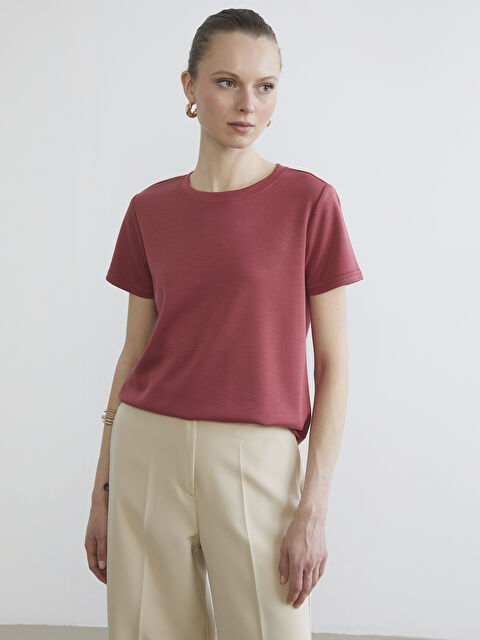 LCW EVERYDAY Soft Touch Crew Neck Tee - S6BE20Z8-H4P