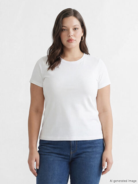 LCW EVERYDAY Crew Neck Soft Touch Women's T-Shirt - S6BE20Z8-R9J