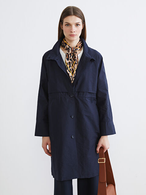 LCW Modest Gömlek Yaka Kadın Yağmurluk - S6BE32Z8-CVM