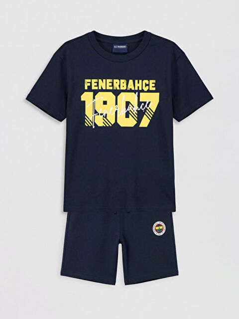 LCW Kids Fenerbahçe Baskılı Erkek Çocuk Şortlu Takım