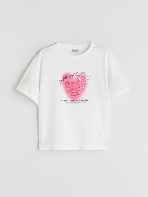 LCW Kids გოგონა კრემისფერი მაისურები და ზედები - S6BE92Z4-R9J