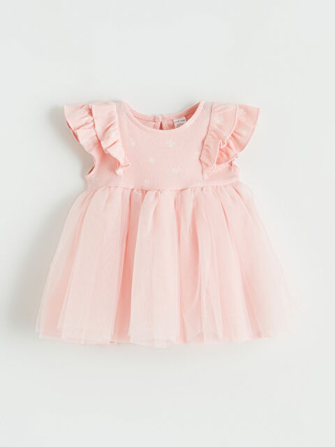 LCW baby Kız Bebek Fırfır Detaylı Tütü Elbise - S6BE93Z1-LSZ