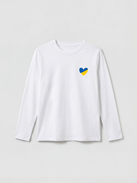 LCW Kids Девочки Белый Футболка - S6BF04Z4-Q6K