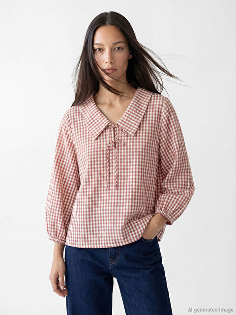 LCW EVERYDAY بلوزة وردي امرأة