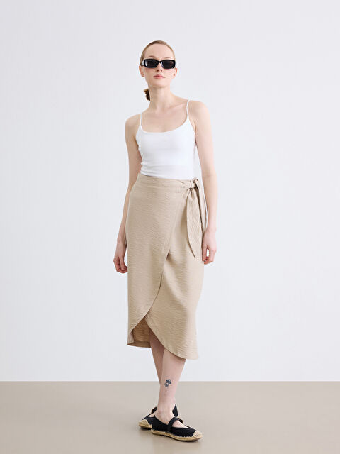 LCW EVERYDAY Jupe  BEIGE Femme - S6BF18Z8-CR8