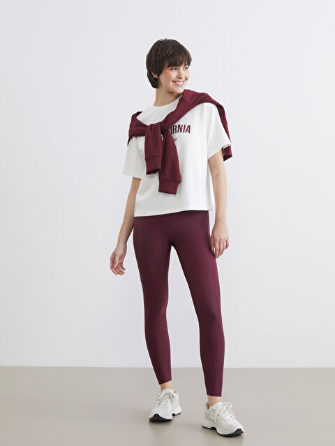 KOOR SPORT Ženske aktivne helanke sa elastičnim pojasom