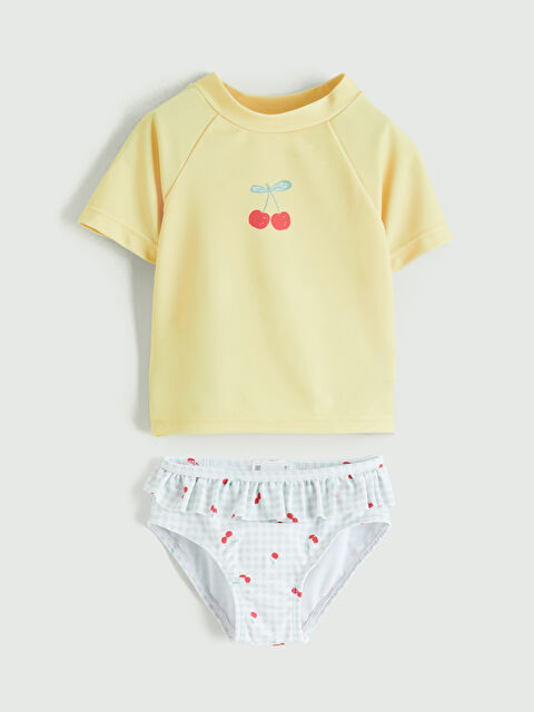 LCW ACCESSORIES Beba djevojčica ŽUTA Kupaći kostim