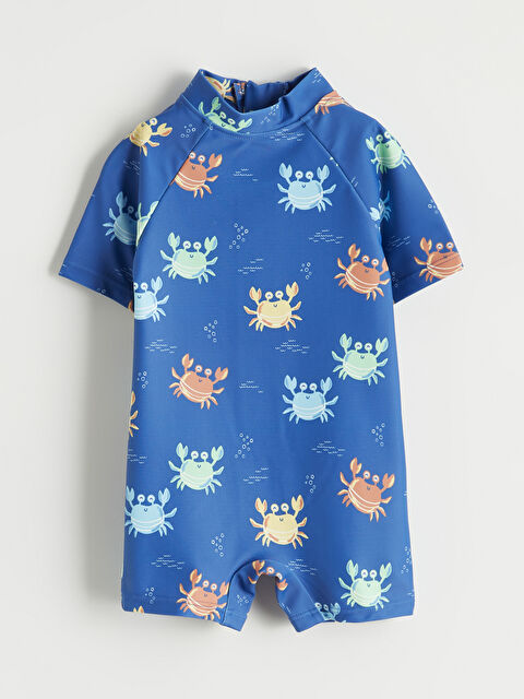 LCW ACCESSORIES Yengeç Desenli Erkek Bebek Tulum Mayo - S6BG76Z1-LSJ