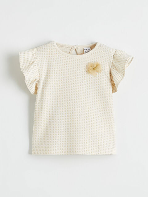 LCW baby Bisiklet Yaka Dokulu Kız Bebek Bluz - S6BI03Z1-V96