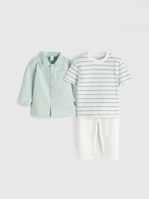 LCW baby Erkek Bebek Takım 3'lü - S6BI10Z1-GAQ