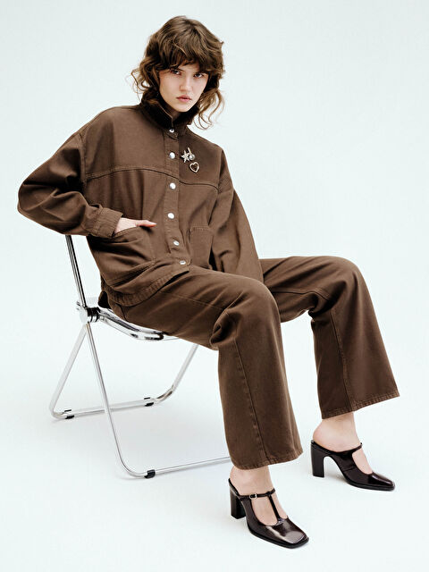 XSIDE Žena SMEĐA Traperice - S6BI11Z8-D2N