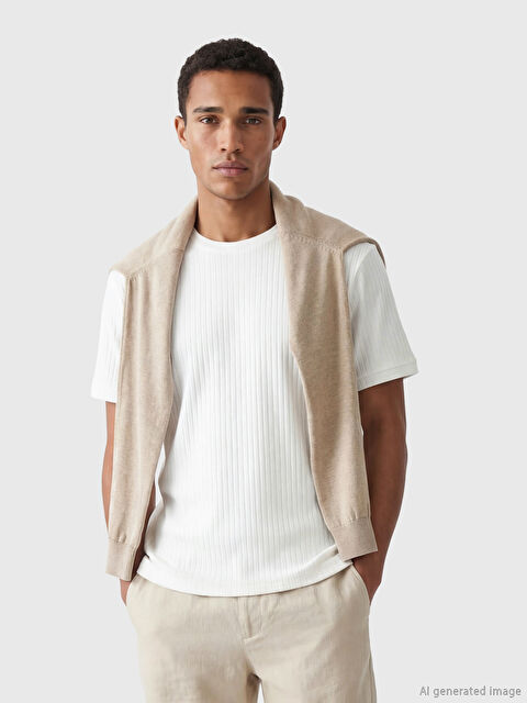 LCW Vision Crew Neck Men's T-Shirt - S6BI19Z8-Q6K