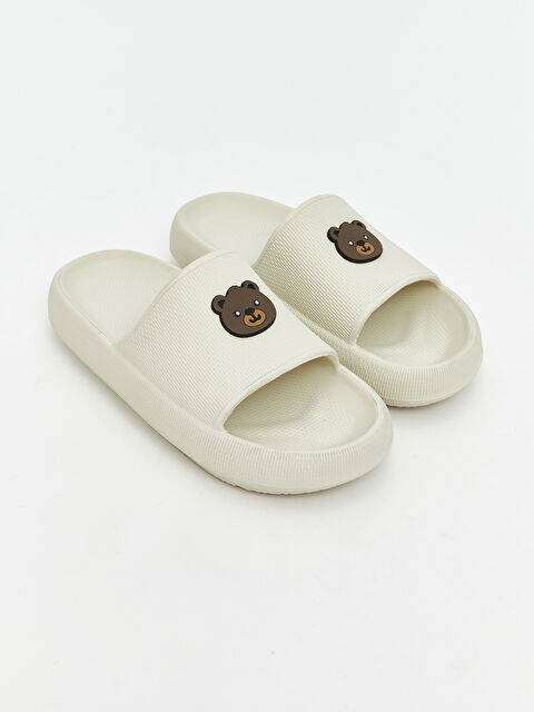 LCW STEPS Ayı Teddy Baskılı Kadın Terlik - S6BI43Z8-DG0