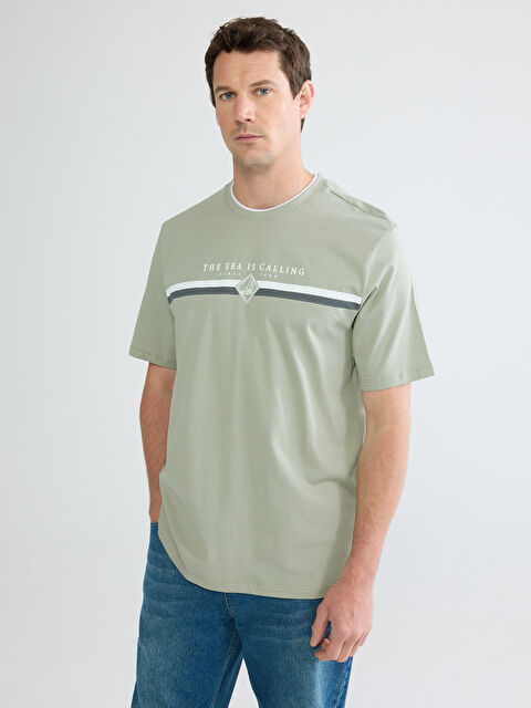 LCWAIKIKI Classic Man GREEN T-Shirt - S6BJ32Z8-ZPE