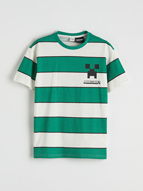 LCW Kids Minecraft Baskılı Erkek Çocuk Tişört