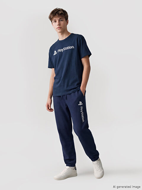 LCW Kids Playstation Baskılı Erkek Çocuk Jogger Eşofman Altı