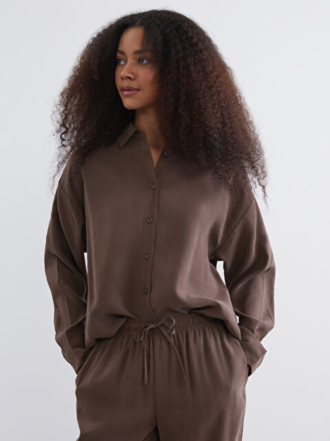 XSIDE Oversized Women's Shirt - S6BK46Z8-K41