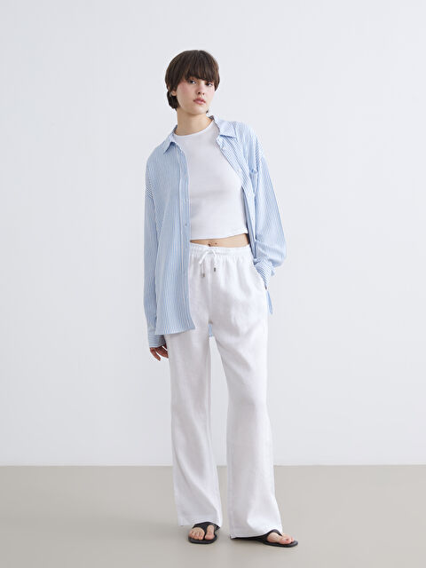 XSIDE Woman WHITE Trousers - S6BK50Z8-Q6K