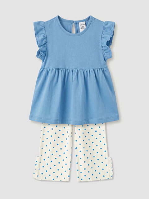 LCW baby Puantiyeli Kız Bebek Takım