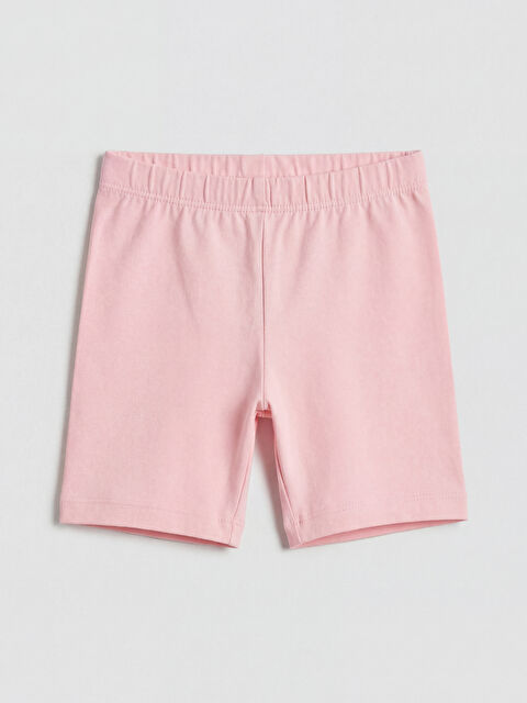 LCW baby Beli Lastikli Kız Bebek Şort Tayt