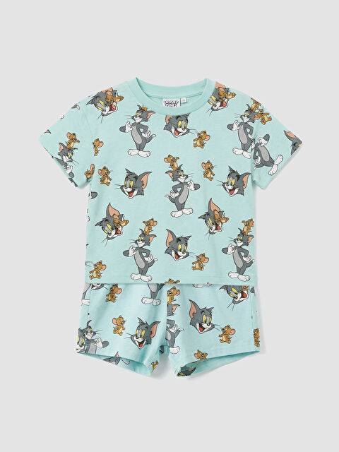 LCW baby Tom ve Jerry Baskılı Erkek Bebek Tişört ve Şort - S6BL54Z1-LTY