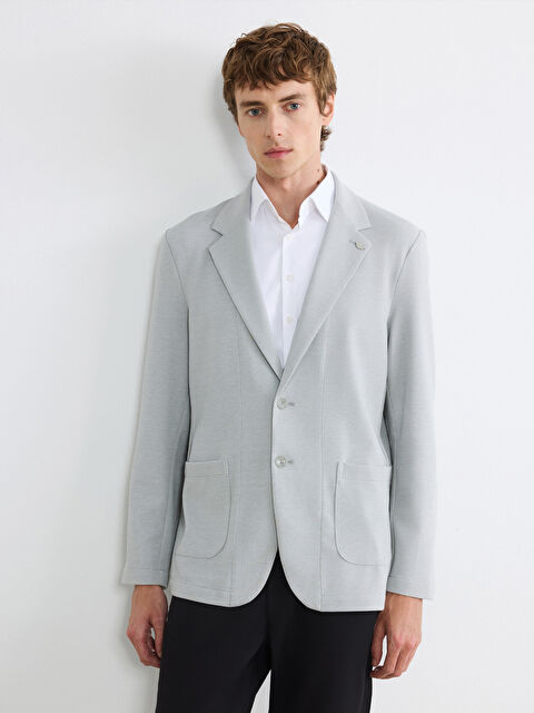 LCW Vision Dar Kalıp Erkek Blazer Ceket - S6BM05Z8-CUZ