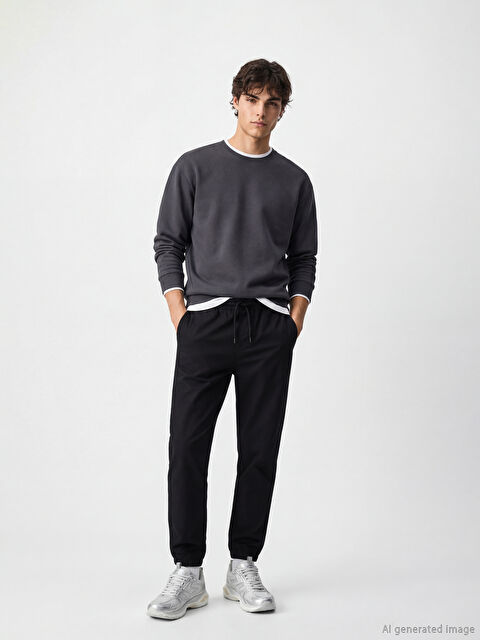 XSIDE Man BLACK Trousers - S6BM48Z8-RQL