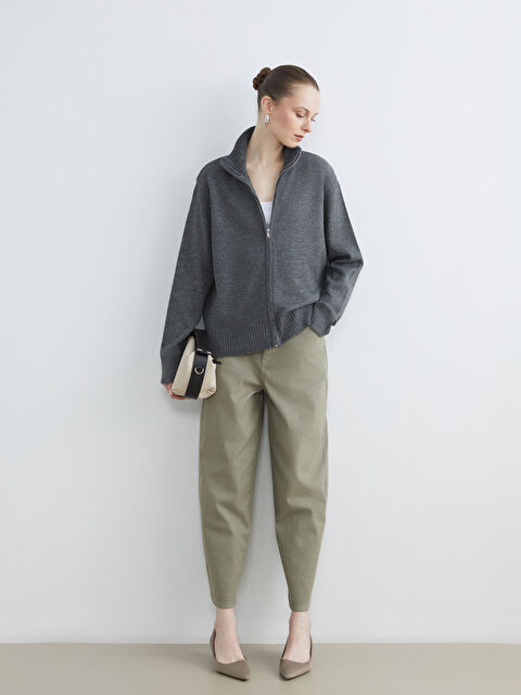 LCWAIKIKI Classic High Waist Baggy Fit Women's Jeans - S6BM49Z8-GWK