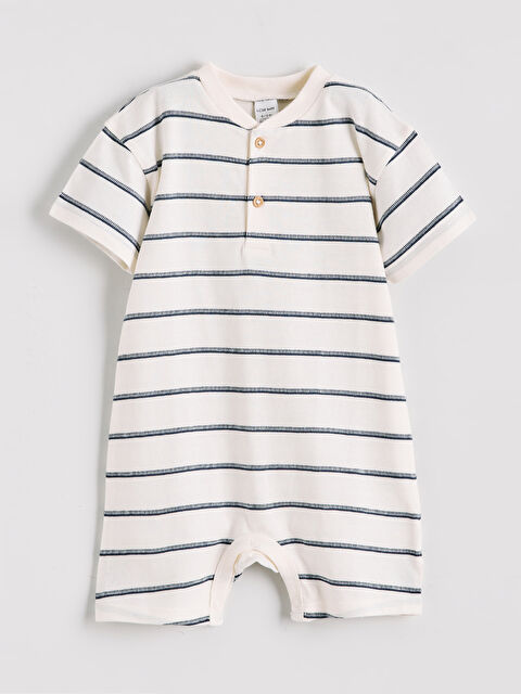 LCW baby Çizgili Kısa Kollu Erkek Bebek Tulum - S6BN13Z1-LRA