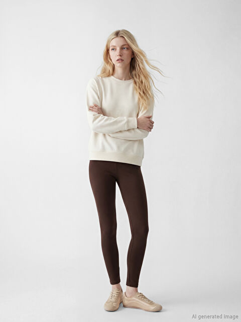 XSIDE Beli Lastikli Kadın Tayt