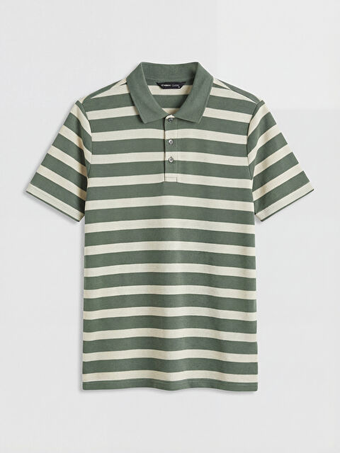 LCWAIKIKI Classic Polo Yaka Çizgili Erkek Tişört - S6BN92Z8-LFT