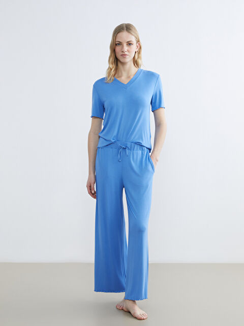 LCW DREAM V Yaka Kadın Pijama Takım - S6BO35Z8-K6J