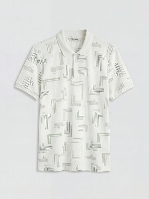 LCW Vision Polo Yaka Desenli Erkek Tişört