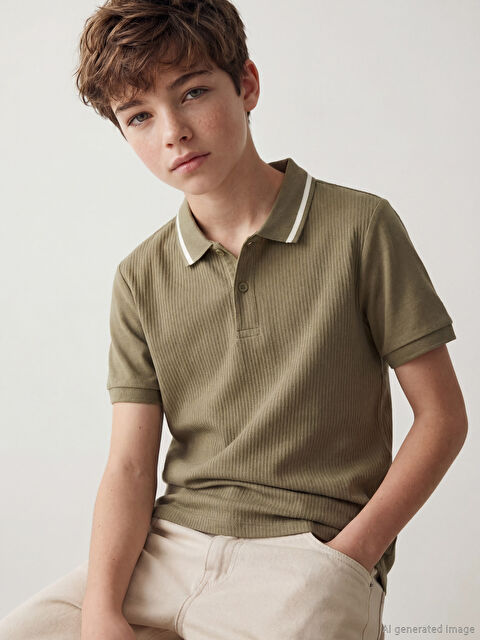 LCW Kids Polo Yaka Erkek Çocuk Tişört - S6BO41Z4-GXF