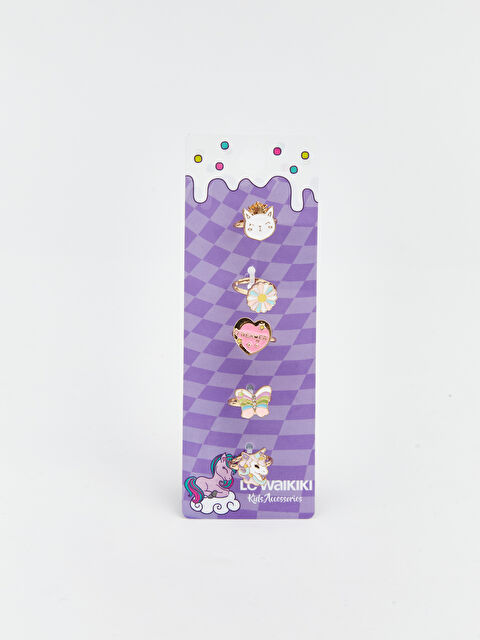 LCW ACCESSORIES Hayvan Figürlü Kız Çocuk Yüzük Seti 5'li - S6BO73Z4-M0T