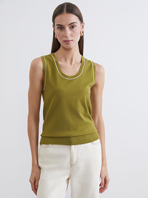 LCWAIKIKI Classic Women's U-Neck Knit Sweater - S6BO75Z8-92D