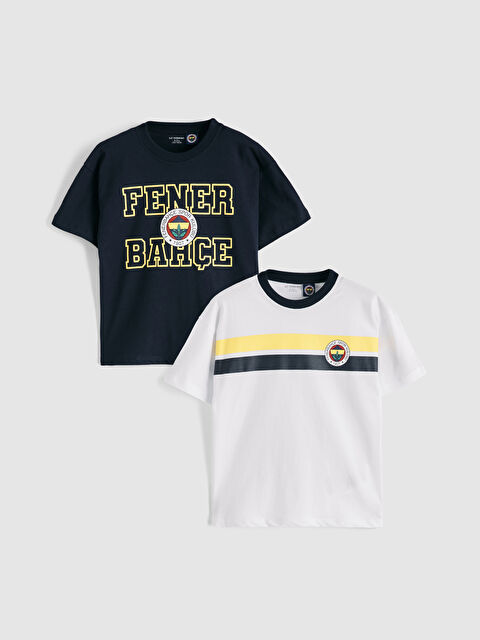 LCW Kids Fenerbahçe Baskılı Erkek Çocuk Tişört 2'li - S6BP80Z1-Q6K