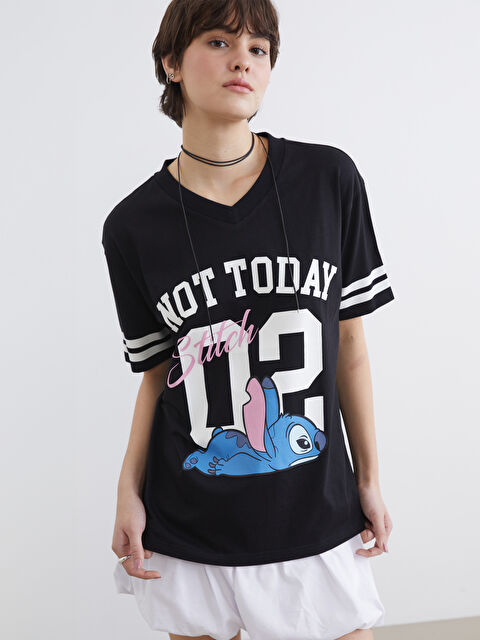 XSIDE Woman BLACK T-Shirt - S6BQ70Z8-CVL